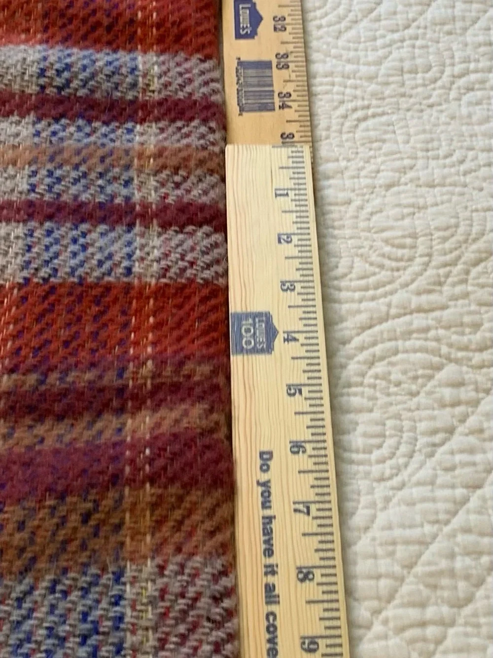 Blarney Woollen Mills Recycled Wool Plaid Throw